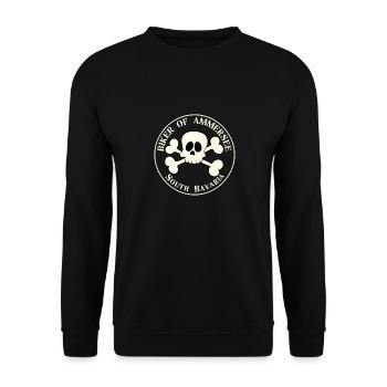 Biker of Ammersee South Bavaria - Unisex Pullover - Schwarz - Vorne - Alina (178cm) & Michal (187cm)