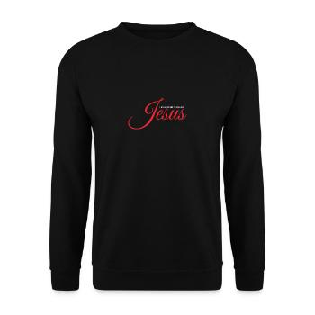 Jesus Christ,Jesus Christ,Jesus Christ,Jesus - Unisex Sweatshirt - black - Front - Alina (178cm) & Michal (187cm)