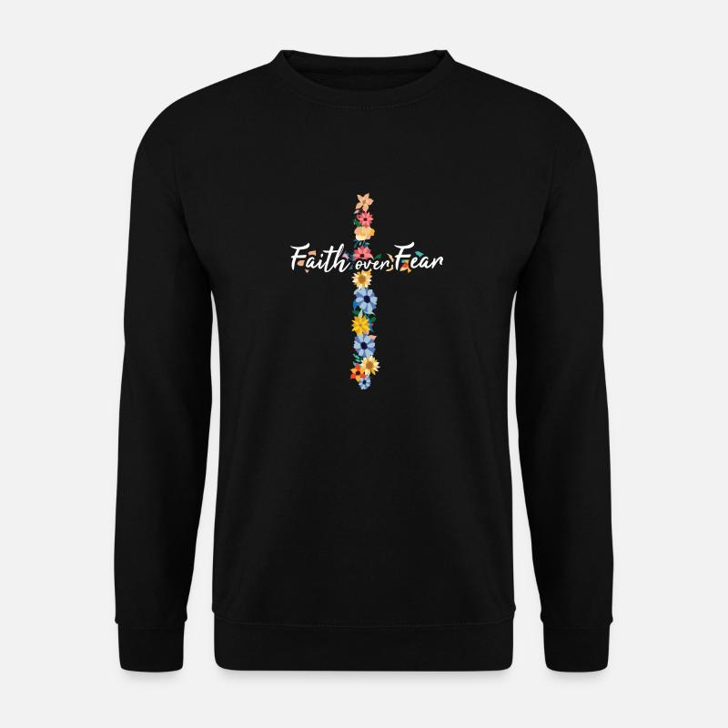 Christliche Sprüche - Unisex Pullover - Schwarz