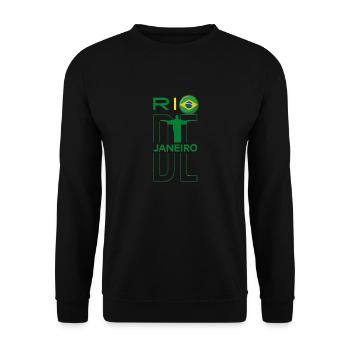 Rio de janeiro - Sweat-shirt Unisexe - noir - Devant - Alina (178cm) & Michal (187cm)