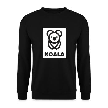 Koala, Bear, Nature, Climate, Protection, Australia, Organic - Unisex Sweatshirt - black - Front - Alina (178cm) & Michal (187cm)