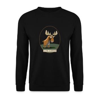 Alter Schwede - Unisex Pullover - Schwarz - Vorne - Alina (178cm) & Michal (187cm)