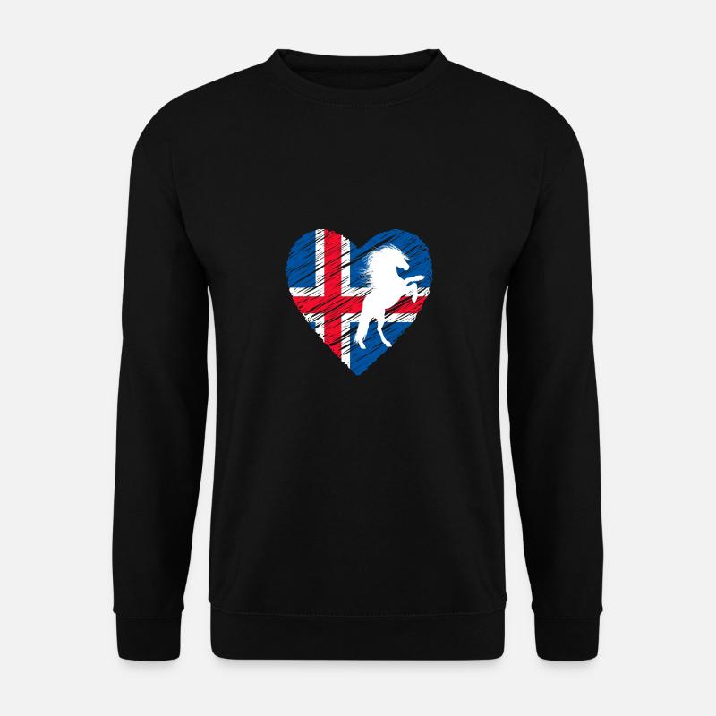Islandpferd - Unisex Pullover - Schwarz