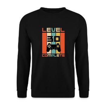 Niveau 30 Complet 30th Birthday Retro Gaming - Sweat-shirt Unisexe - noir - Devant - Alina (178cm) & Michal (187cm)