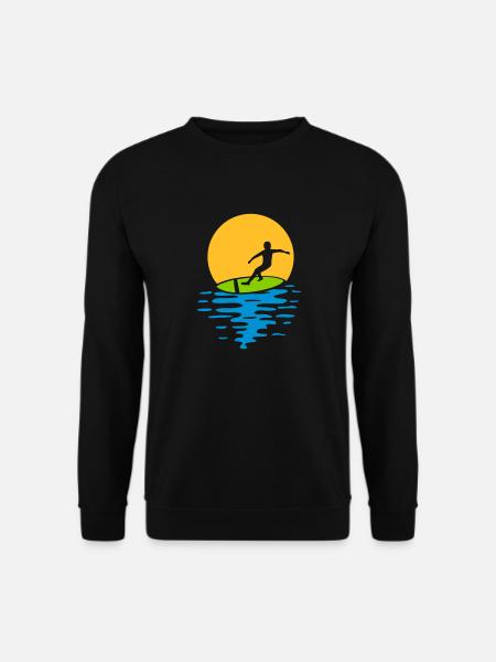 Evening Sun Surfer - Unisex Sweatshirt - black