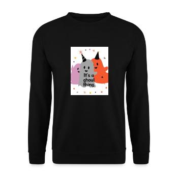 Geist - Unisex Pullover - Schwarz - Vorne - Alina (178cm) & Michal (187cm)