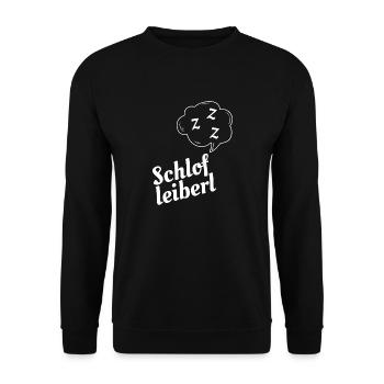 Schlofleiberl - Unisex Pullover - Schwarz - Vorne - Alina (178cm) & Michal (187cm)