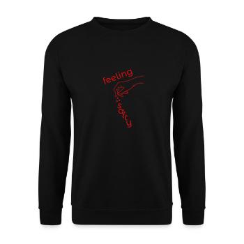 Feeling salty - Unisex Pullover - Schwarz - Vorne - Alina (178cm) & Michal (187cm)