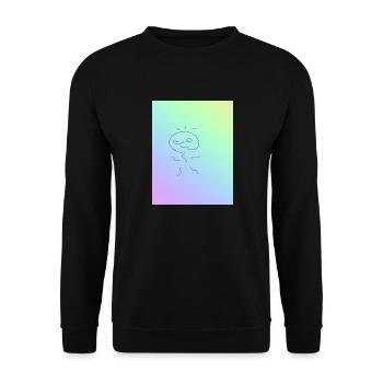 Cool Design - Unisex Pullover - Schwarz - Vorne - Alina (178cm) & Michal (187cm)