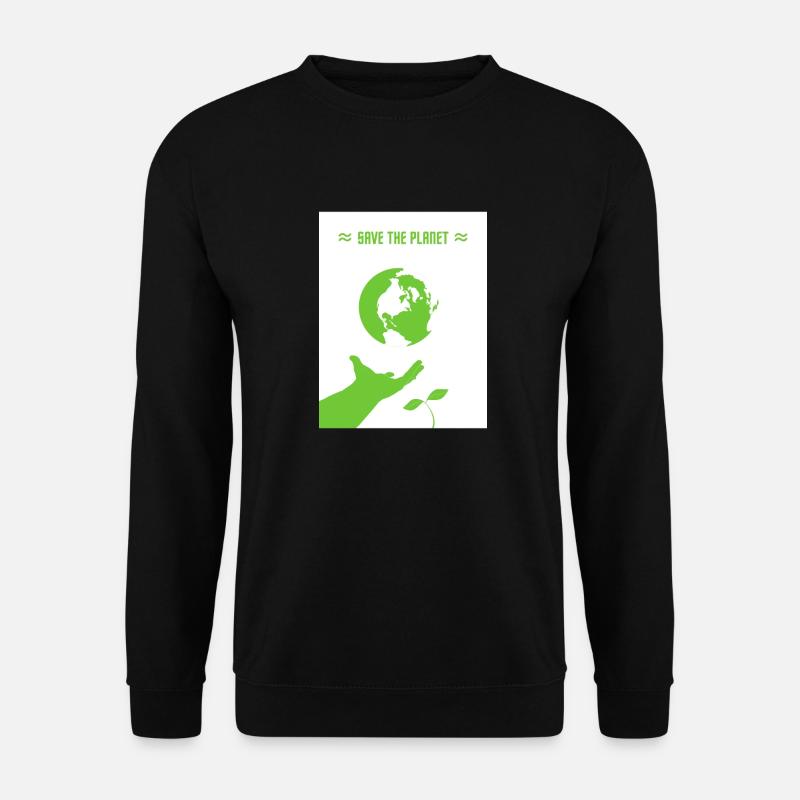 Save the Planet - Unisex Pullover - Schwarz