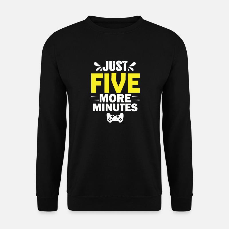 Nur noch fünf Minuten - Unisex Pullover - Schwarz