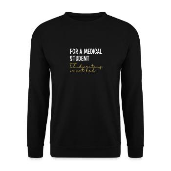 Nursing professor joke - Unisex Sweatshirt - black - Front - Alina (178cm) & Michal (187cm)
