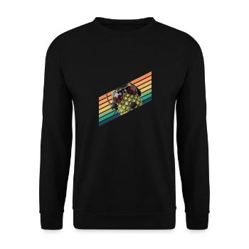 Ananas Pilot Flieger Vintage Sonnenbrille - Unisex Pullover - Schwarz - Vorne - Alina (178cm) & Michal (187cm)