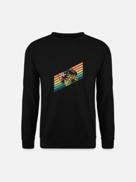 Ananas Pilot Flieger Vintage Sonnenbrille - Unisex Pullover - Schwarz