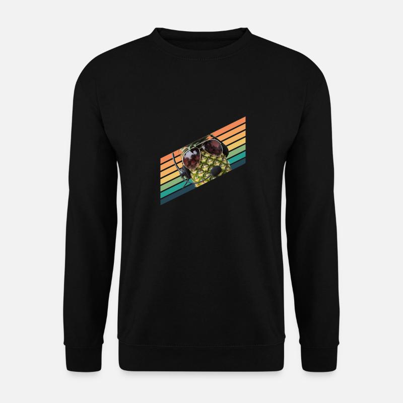 Ananas Pilot Flieger Vintage Sonnenbrille - Unisex Pullover - Schwarz
