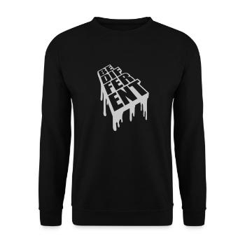 Soyez différent Logo Design - Sweat-shirt Unisexe - noir - Devant - Alina (178cm) & Michal (187cm)