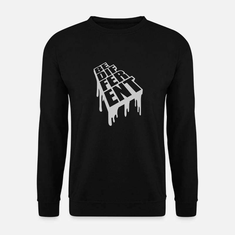 Be different Logo Design - Unisex Pullover - Schwarz
