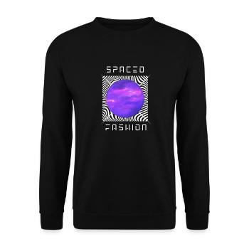 Purple Planet - Unisex Pullover - Schwarz - Vorne - Alina (178cm) & Michal (187cm)