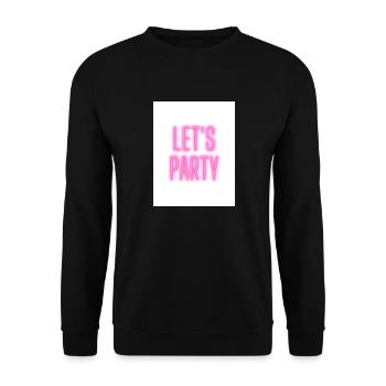 Let's Party - Unisex Pullover - Schwarz - Vorne - Alina (178cm) & Michal (187cm)