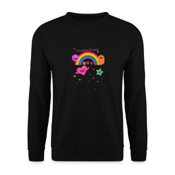 Sonnenschein - Unisex Pullover - Schwarz - Vorne - Alina (178cm) & Michal (187cm)