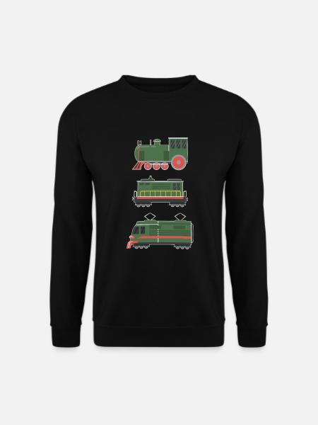 Sammlerzug Mann und Kind - Unisex Pullover - Schwarz