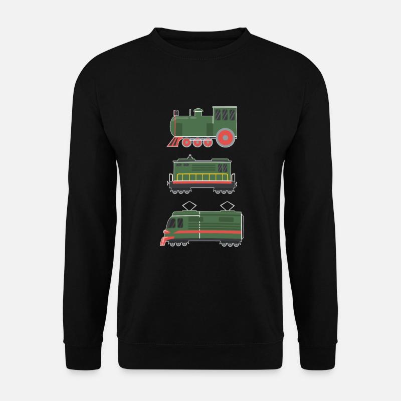 Sammlerzug Mann und Kind - Unisex Pullover - Schwarz