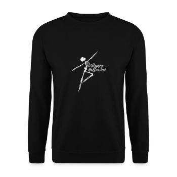 Skeleton Ballet Halloween - Sweat-shirt Unisexe - noir - Devant - Alina (178cm) & Michal (187cm)