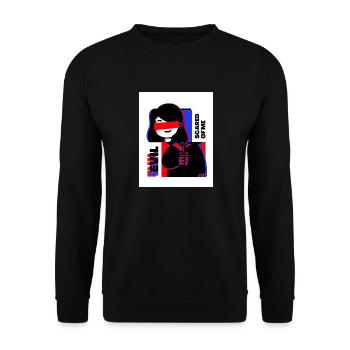SCARED - Unisex Sweatshirt - black - Front - Alina (178cm) & Michal (187cm)