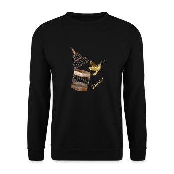 Colibri Kolibrie libéré - Sweat-shirt Unisexe - noir - Devant - Alina (178cm) & Michal (187cm)