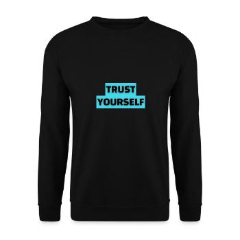 Printing on shirt - Unisex Sweatshirt - black - Front - Alina (178cm) & Michal (187cm)