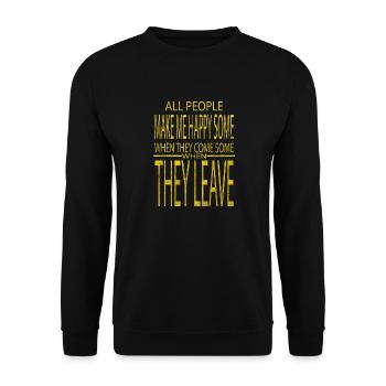 Family Holiday Beach One Family One Team - Unisex Sweatshirt - black - Front - Alina (178cm) & Michal (187cm)