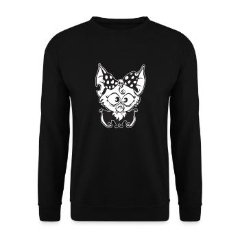 Baby bat - Unisex Sweatshirt - black - Front - Alina (178cm) & Michal (187cm)