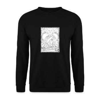 Best Dog Dad Ever Vintage Boxer Dog Owner Lover - Unisex Sweatshirt - black - Front - Alina (178cm) & Michal (187cm)