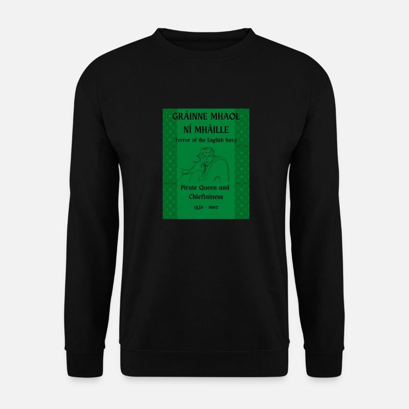 GRÁINNE MHAOL NÍ MHÁILLE - Unisex Sweatshirt - black