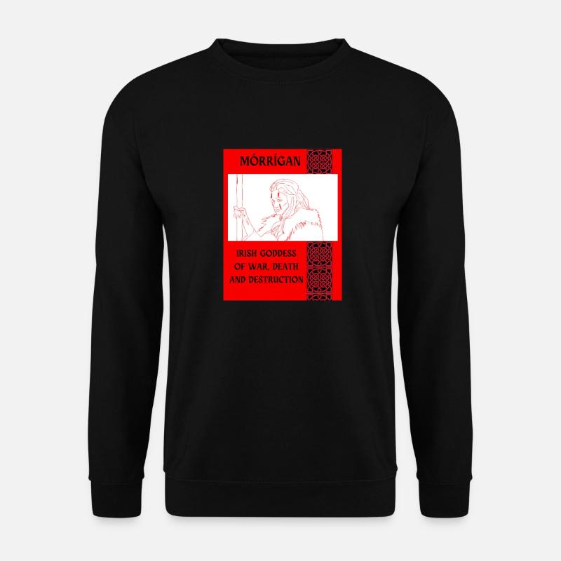 MÓRRÍGAN, IRISCHE KRIEGSGÖTTIN - Unisex Pullover - Schwarz