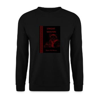 KNIGHT WOLFEN, WEREWOLF KNIGHT - Unisex Sweatshirt - black - Front - Alina (178cm) & Michal (187cm)