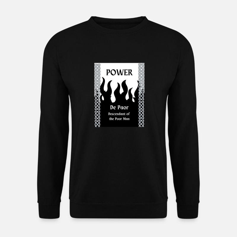 POWER NACHNAME - Unisex Pullover - Schwarz