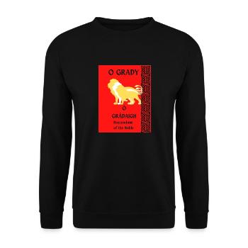 O GRADY SURNAME - Unisex Sweatshirt - black - Front - Alina (178cm) & Michal (187cm)