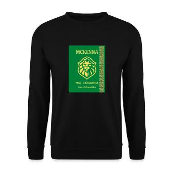 NOM DE FAMILLE MCKENNA - Sweat-shirt Unisexe - noir - Devant - Alina (178cm) & Michal (187cm)