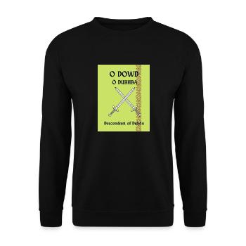 O DOWD NACHNAME - Unisex Pullover - Schwarz - Vorne - Alina (178cm) & Michal (187cm)