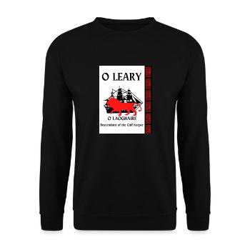 O Leary Nachname - Unisex Pullover - Schwarz - Vorne - Alina (178cm) & Michal (187cm)