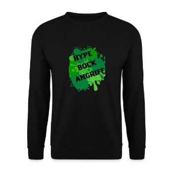 7vs Wild Bock Angriff Motivation Natur Abenteuer - Unisex Pullover - Schwarz - Vorne - Alina (178cm) & Michal (187cm)