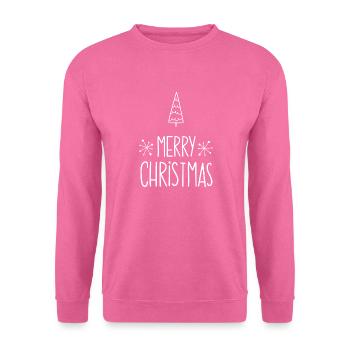 Weihnachten Merry Christmas Clean - Unisex Pullover - Pink - Vorne