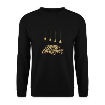T-shirt de Noël pour de belles fêtes en famille. - Sweat-shirt Unisexe - noir - Devant - Alina (178cm) & Michal (187cm)