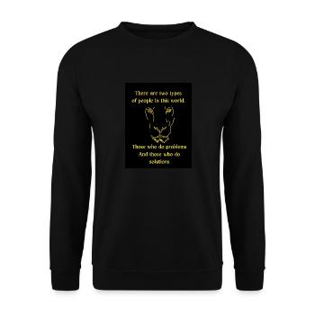 Do Solutions - Unisex Sweatshirt - black - Front - Alina (178cm) & Michal (187cm)