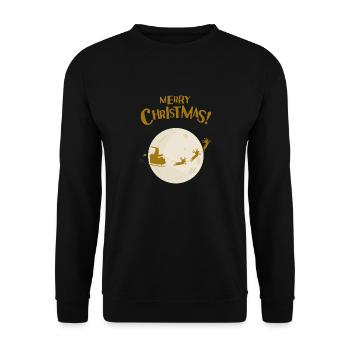 T-shirt de Noël pour de belles fêtes en famille. - Sweat-shirt Unisexe - noir - Devant - Alina (178cm) & Michal (187cm)