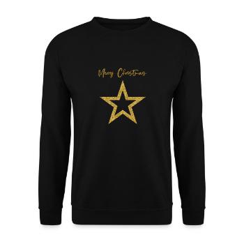 T-shirt de Noël pour de belles fêtes en famille. - Sweat-shirt Unisexe - noir - Devant - Alina (178cm) & Michal (187cm)