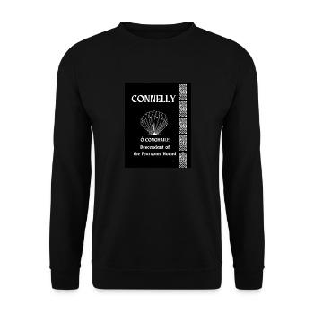 Nom de famille Connelly - Sweat-shirt Unisexe - noir - Devant - Alina (178cm) & Michal (187cm)