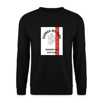 Freedom for Scotland - Unisex Sweatshirt - black - Front - Alina (178cm) & Michal (187cm)