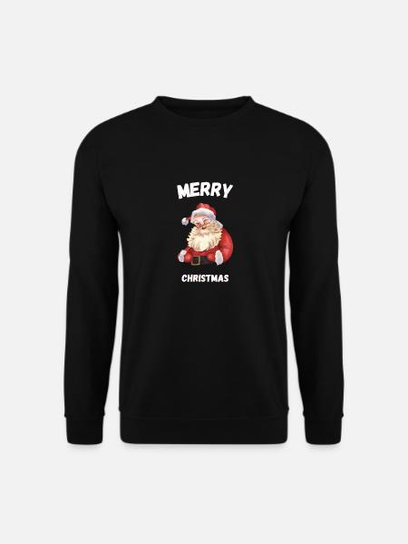 Merry Christmas - Santa Claus - Unisex Pullover - Schwarz